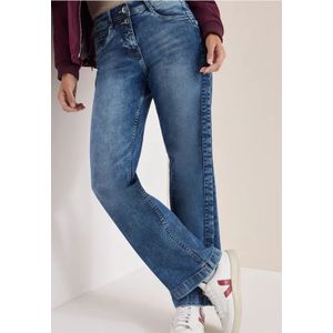 Cecil Dames Wide Legs Jeans in Blauw, Gr: 25