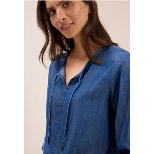 Cecil Dames Lyocell blouse in Blauw, Gr: L