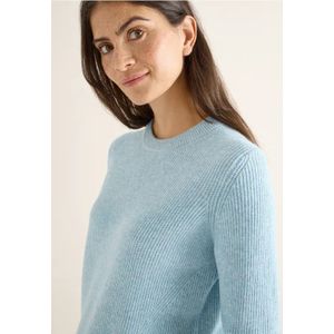 Cecil Dames Trui met structuurdetails in Blauw, Gr: L