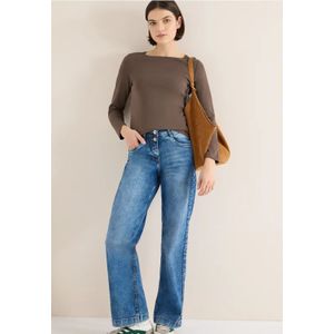 Cecil Dames Shirt met boothals in Beige, Gr: 3XL