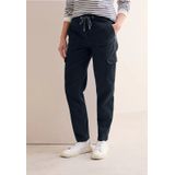 Cecil - Cargobroek - Blauw - Gewassen Look