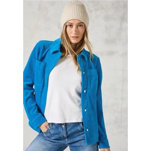 Cecil Dames Corduroy overhemd in Blauw, Gr: XXL