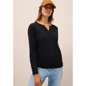 Cecil Dames Shirt in Zwart, Gr: L