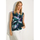 Cecil Dames Gedessineerde blouse in Groen, Gr: XS