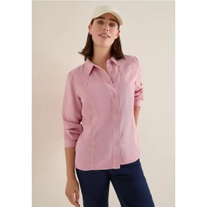 Cecil Dames Gekleurd Lyocell overhemd blouse in Roze, Gr: L