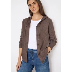 Cecil Dames Vest met capuchon in Bruin, Gr: XS