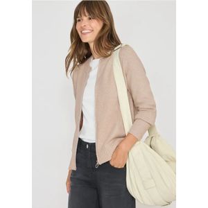 Cecil Dames Vest met rits in Beige, Gr: XL