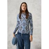 CECIL - Fluffy Shirt - Grafisch Patroon - Lange Mouwen - Viscosemix