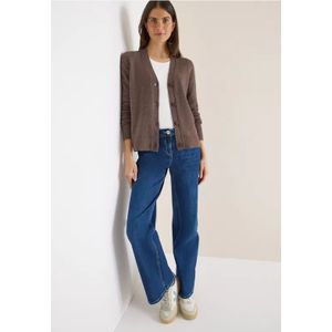 Cecil Dames Zacht vest met V-hals in Bruin, Gr: XL