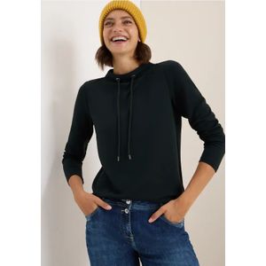 Cecil Dames Shirt met trechtervormige hals in Groen, Gr: 3XL