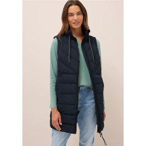 Cecil - Lang Gewatteerd Vest - Blauw - Dames