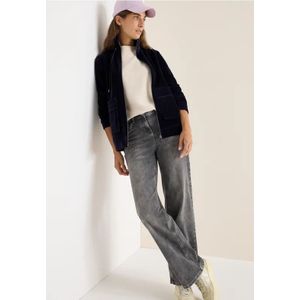 Cecil Dames Lichtgewicht ribfluwelen jack in Blauw, Gr: L