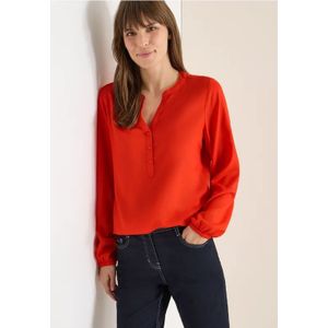 Cecil Dames Blouse in effen kleur in Oranje, Gr: L