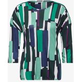 Cecil Dames Shirt met oogjes in Groen, Gr: M
