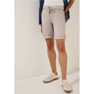 Cecil Dames Korte broek met trekkoord in Beige, Gr: 38