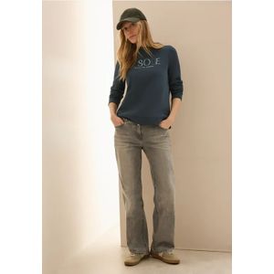 Cecil Dames Hoodie met borduursel in Groen, Gr: S