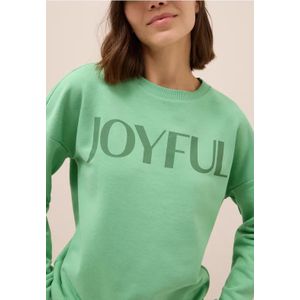 Cecil Dames Sweater met trekkoord in Groen, Gr: S