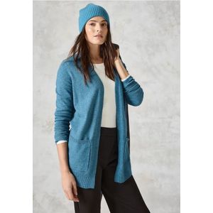 Cecil Dames Lang vest in Blauw, Gr: XS