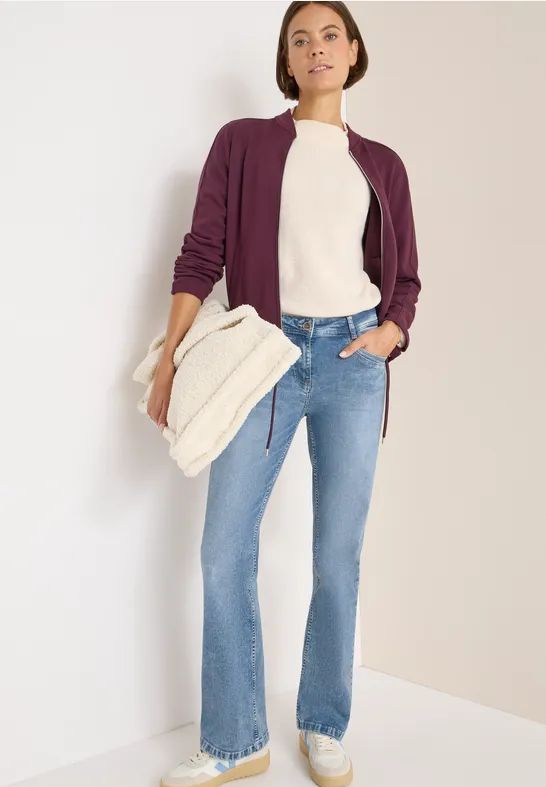 Cecil - Toronto - Bootcut Jeans - Blauw - Dames