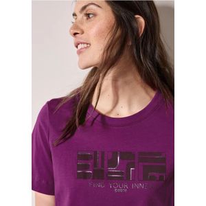 Cecil Dames Basic Shirt met print in Pink, Gr: XS