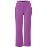 Cecil - Damespantalon - Paars - Los Model - Hoge Taille - Wijde Pijpen