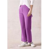 Cecil - Damespantalon - Paars - Los Model - Hoge Taille - Wijde Pijpen