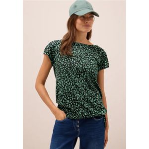 Cecil Dames Shirt met rimpels in Groen, Gr: L