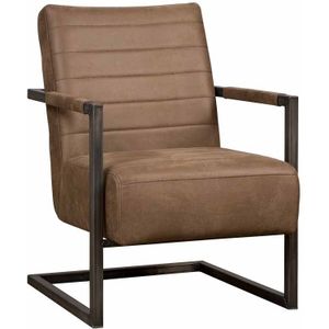 Fauteuil Rocca - Microleder Bull - Bruin - Tower Living