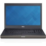 DELL Precision M4800 Intel® Core™ i7 i7-4900MQ Mobiel werkstation 39,6 cm (15.6") Full HD 16 GB DDR3-SDRAM 1 TB Hybride hdd NVIDIA® Quadro® K2100M Wi-Fi 4 (802.11n) Windows 7 Professional Grijs