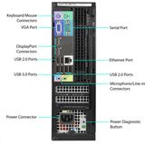 DELL OptiPlex 9010 MT Intel® Core™ i7 i7-3770 8 GB DDR3-SDRAM 500 GB HDD AMD Radeon HD 7470 Windows 7 Professional Mini Tower PC Zwart, Zilver
