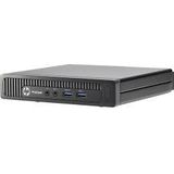 HP ProDesk PC mini desktop 600 G1 (ENERGY STAR) Intel® Core™ i3 i3-4330T 4 GB DDR3-SDRAM 500 GB HDD Windows 7 Professional Mini PC Zwart