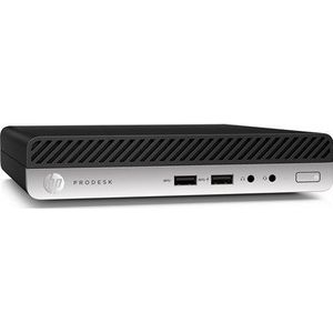HP ProDesk 400 G5 Intel® Core™ i3 i3-9100T 8 GB DDR4-SDRAM 256 GB SSD Windows 10 Pro Mini PC Zwart