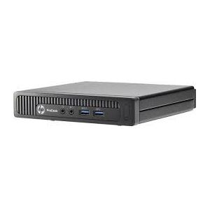 HP ProDesk PC mini desktop 600 G1 (ENERGY STAR) Intel® Core™ i3 i3-4330T 4 GB DDR3-SDRAM 500 GB HDD Windows 7 Professional Mini PC Zwart