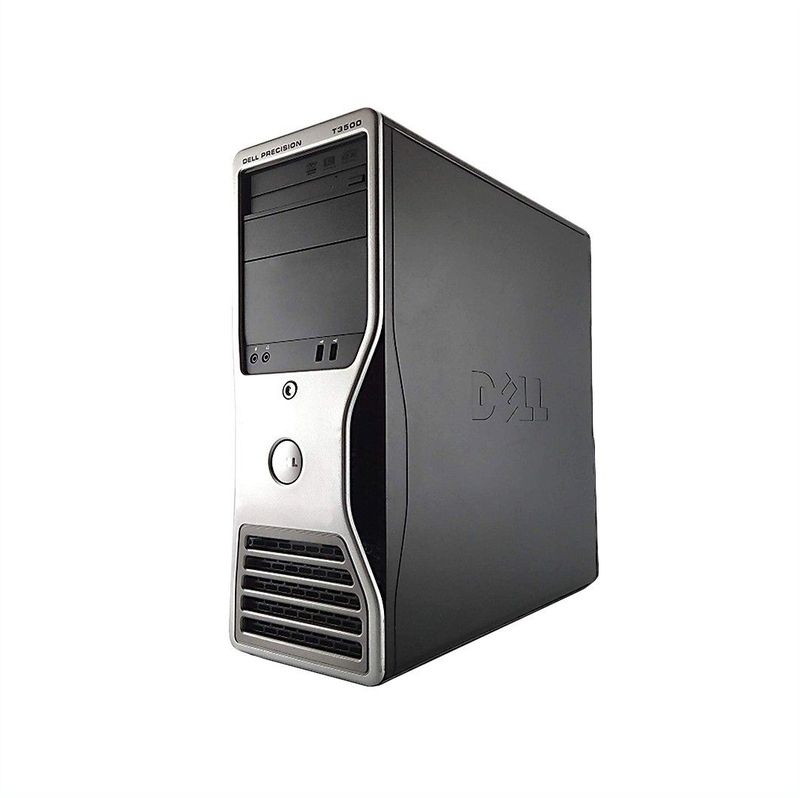 DELL Precision T3500 Intel® Xeon® 3000 reeks W3530 12 GB DDR3-SDRAM Windows 7 Professional Tower Workstation Zwart, Zilver