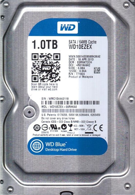 Western Digital Blue - Interne harde schijf 3.5" - 1 TB (006)
