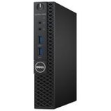 DELL OptiPlex 3050 Intel® Core™ i3 i3-7100T 4 GB DDR4-SDRAM 500 GB HDD Windows 10 Pro Micro Tower Mini PC Zwart