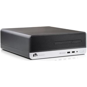 HP ProDesk 400 G4 Intel® Core™ i5 i5-7500 8 GB DDR4-SDRAM 128 GB SSD Windows 10 Pro SFF PC Zwart, Zilver