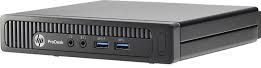 HP ProDesk 600 G1 Intel® Core™ i5 i5-4590T 4 GB DDR3-SDRAM 500 GB HDD Windows 7 Professional Mini PC Zwart