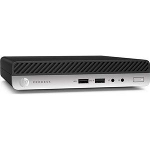 HP ProDesk 400 G4 Intel® Core™ i5 i5-8500T 8 GB DDR4-SDRAM 256 GB SSD Windows 10 Pro Mini PC Zwart, Zilver