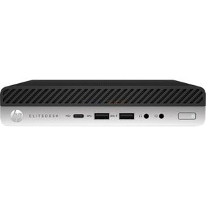 HP EliteDesk Desktop 800 Mini 65W G3 Intel® Core™ i5 i5-7500 8 GB DDR4-SDRAM 256 GB SSD Windows 10 Pro Mini PC Zwart, Zilver