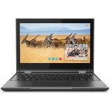 Lenovo 300e Intel® Celeron® N4000 Chromebook 29,5 cm (11.6") Touchscreen HD 4 GB LPDDR4-SDRAM 32 GB eMMC Wi-Fi 5 (802.11ac) ChromeOS Zwart