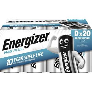 BATTERIJ ENERGIZER MAX PLUS D ALKALINE