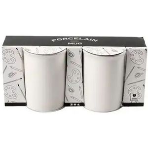 Creative Decoreer Jouw Mok 10 Cm Wit 2 Stuks