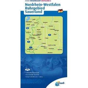 ANWB*WEGENKAART DUITSLAND 6. NORDRHEIN-WESTFALEN/RUHRGEBIED/