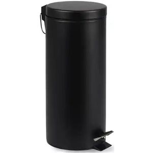 BRASQ Pedaalemmer 30 Liter PB130 - Prullenbak met Pedaalemmer - Afvalbak - Vuilnisbak - Prullenbakken - Zwart