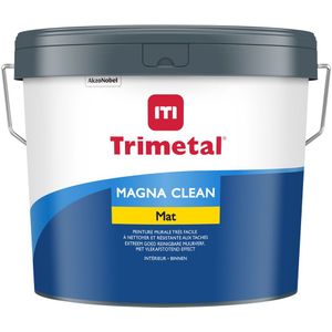 Trimetal - Magna Clean Mat - Matte Binnenmuurverf - 10 L - Water- en Vetafstotend