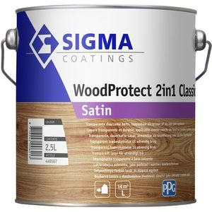 Sigma - WoodProtect 2in1 Classic Satin - Beits - Zijdeglans - Voor Buiten
