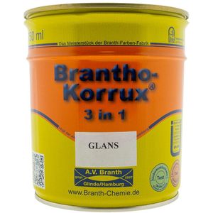 Brantho Korrux 3-in-1 - Hoogglans 750 ml Donkere kleur - Metaalverf