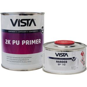 Vista - 2K PU Primer - Kleurloos - 1 Liter - Grondverf & Primer