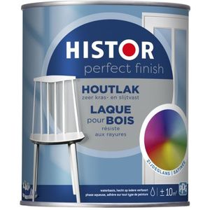 Histor Perfect Finish Houtlak - Zijdeglans 750 ml Donkere kleur - Aflakken